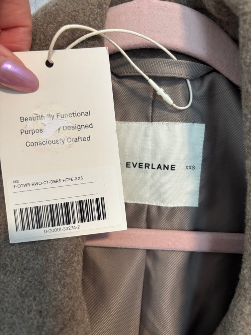 NWT Everlane The Double-Breasted Coat in Wool - Picture 9 of 16